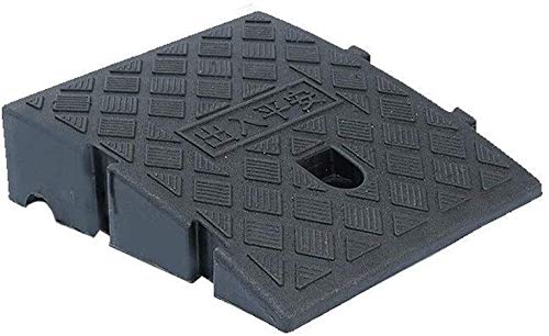 Rampa de umbral para silla de ruedas de plástico gris 25x27x11 cm