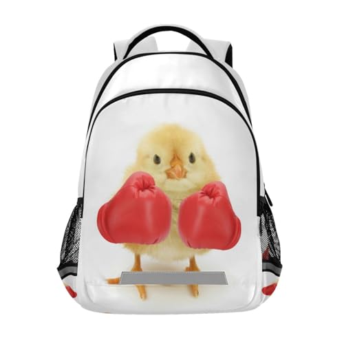 Backpack Funny Chicken Yellow Animal School College Backpack Laptop Casual Daypack