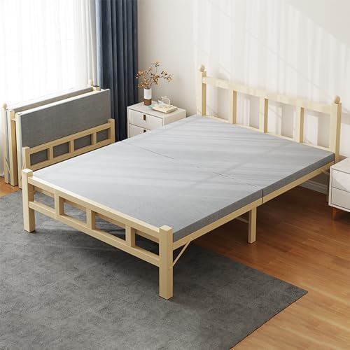 TDOO Metal Platform Bed Frame/Single/Mattress Foundation with Steel Slat Support/No Box Spring Needed/Easy Assembly
