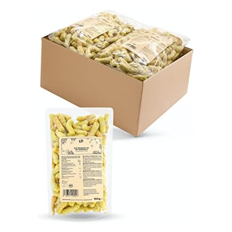 KoR - Bio Erbsenflips mit Meersalz 15 x 150 g - Glutenfrei - Hoher Proteingehalt - Zuckerarm Cover