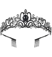 Crystal Crowns for Women And Girls, Mother's Day Gift Rhinestones Princess Headbands with Comb fo...