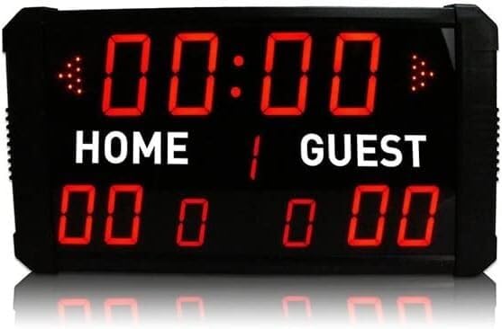Marcador Digital LED Marcador LED de Alto Brillo Marcador electrónico de Tenis Digital portátil para Deportes Marcadores y cronómetros para árbitros