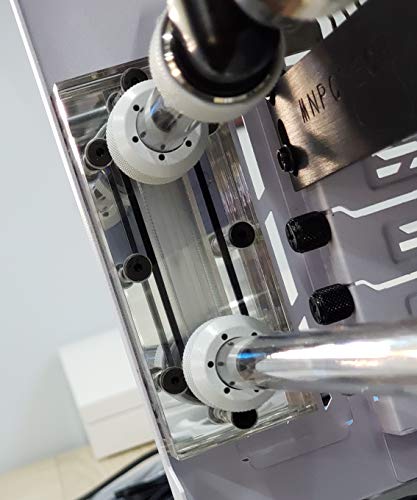 Pc Water Cooling Distro Distribution Waterway Block With Mirrored Backing - 2 G1/4 Ports - Clear Acrylic #TOP1