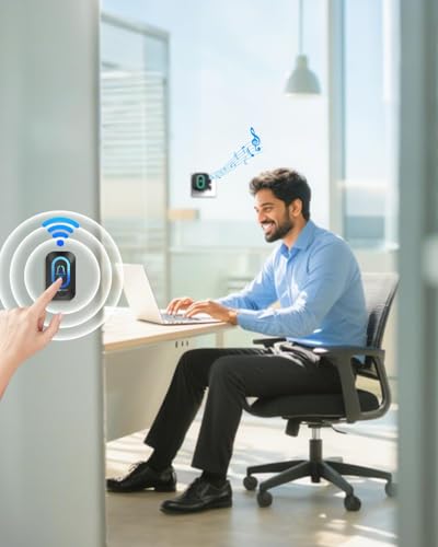 Image of Spromoce Wireless Doorbell for Home, 1000FT Long Range Door Bell without Wire for Office, IP55 Waterproof Cordless Remote Calling Bell with 6 Vibrant Light Modes, 38 Ringtone