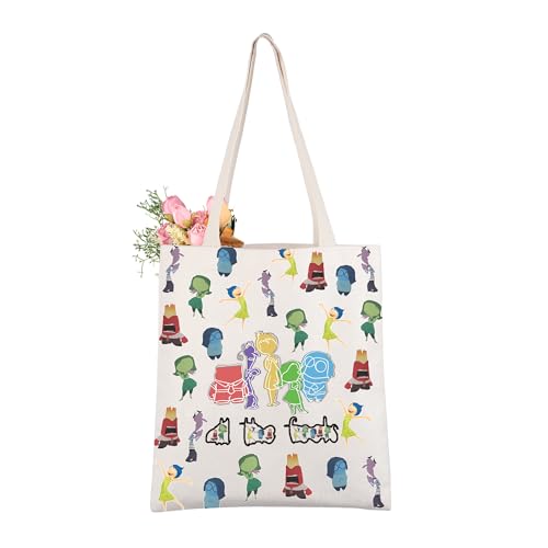 Bolso tote con personajes de dibujos animados y expresiones emocionales, CMNIM, para mujer miniatura 6