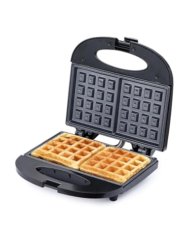COMMERCIAL CHEF Waffle Maker, Nonstick Mini Waffle Maker, Easy-to-Clean Electric