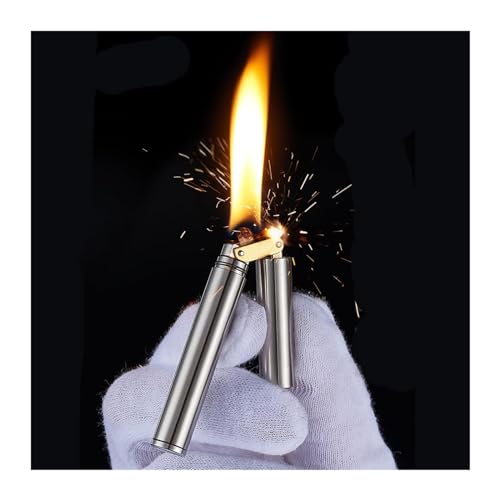 Encendedor metálico plegable multiusos de queroseno miniatura 2