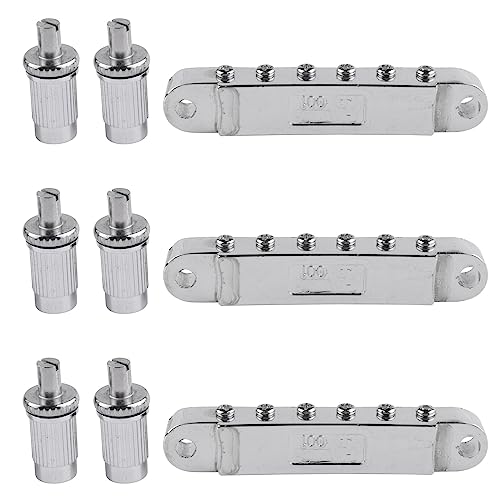 Pont de selle à rouleau argent anti-casse pour guitare électrique Tune-O-Matic LP