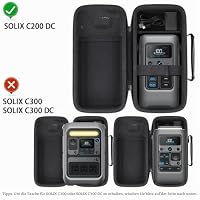 co2CREA Hartschalen-Reiseetui für Anker Solix C200 DC Power Bank Station 200 W tragbarer Outdoor-Solargenerator (nur Gehäuse, ohne Generator) – Ansicht 3