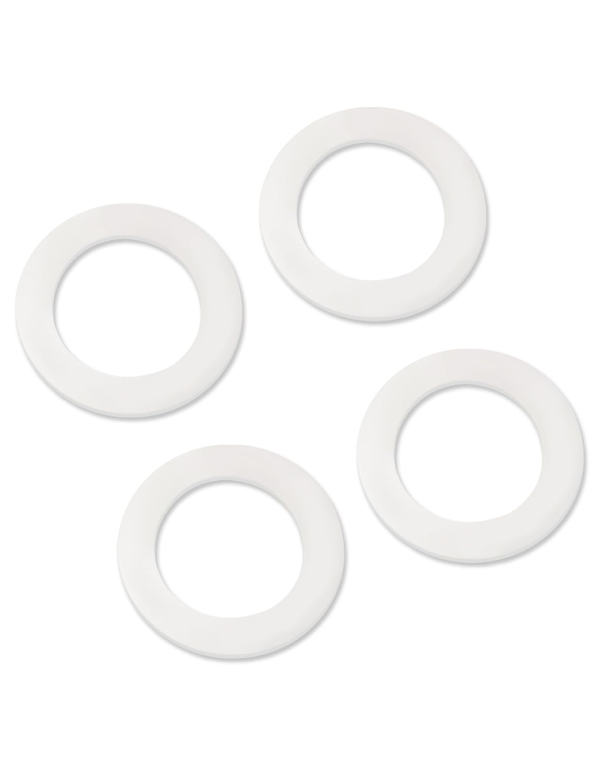 4 PCS THU407 Toilet Flush Valve Silicone Seal Fit for Toto THU440-A THU451 THU826–A 10A-A THU407, 81mm OD / 54mm ID, Silicone Seal Gasket