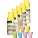 日本デキシー 紙コップ 205ml 7色アソート 30個入×5 ホット・コールド両用 使い捨て 日本製 KHN307AC