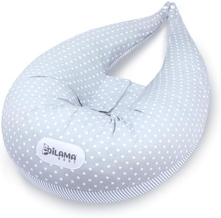 Dilamababy Coussin de Grossesse et d’Allaitement en Flocons de Mo...