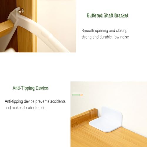 Shoe Storage Cabinet Cabinets Hallway Slim Cupboard Cupboards Hallways Slimline，Slim Bamboo Shoe Storage Cabinet with 3 Flip Drawers, Tall & Narrow Rattan Sideboard for Hallway, Perfect for