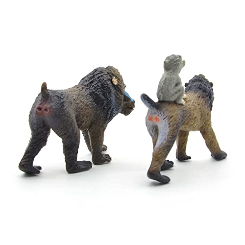 Coyka – Safari Animals Action Figures – Baboons Family – Zoo Animals Educational Toys – 2 Pcs #TOP2