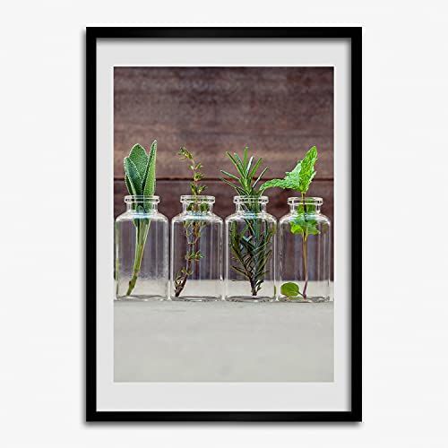 Affiche décorative moderne 50x70 cm avec cadre en bois pour salon lumineux