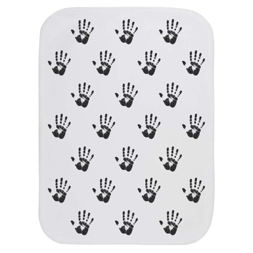 Azeeda 'Single Handprint' Baby Burp/Wash Cloth (BC00030037)