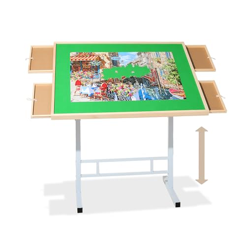 Fanwer 1500-Piece Puzzle Table with Drawers