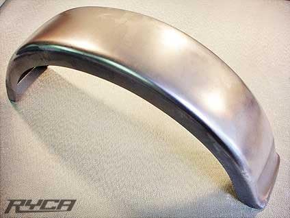 Steel Rear Flat Motorcycle Bobber Flared Fender 6 Inch