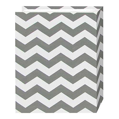 Pioneer Photo Albums Chev-100 Fotoalbum mit 100 Taschen, 10 x 15 cm, Grau/Weiß – Bild 3