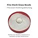 Glass Bead Media for Sandblasting – 8LB Non-Silica Reusable Blasting Abrasive for Rust Removal & Surface Finishing – Multiple Mesh Options (# 11 (120~200Mesh))