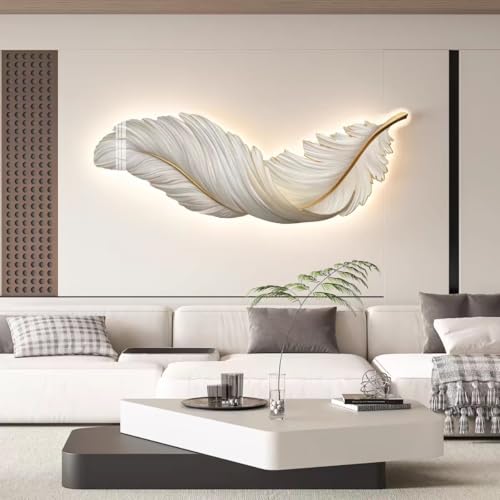 Décoration murale plumes pour chambre et salon cocooning
