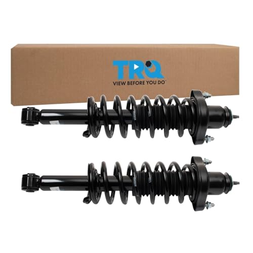 Image of TRQ Rear Shock & Spring Assembly Set Compatible with 2008-2013 Mitsubishi Outlander