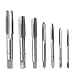 QISF 14Pcs Bearing Steel Metric Screw Thread Tap M3 M4 M5 M6 M8 M10 M12 Plug Tap Tapping Tool set(Wrench is not include)
