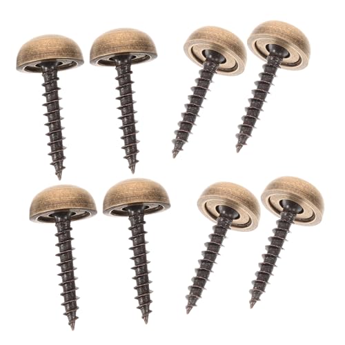 HAMPPLIES 真鍮製装飾ネジキャップ ミラー固定用ネジ 室内装飾になカバー 耐久性あり 簡単取り付け 8個セット