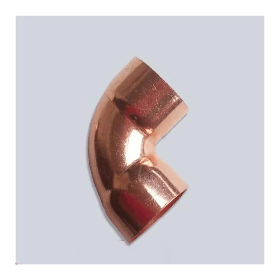 25mm Inner Dia x1.5mm Thickness Scoket Weld Copper End Feed 90 Deg Elbow Coupler Plumbing Fitting Water Gas Oil