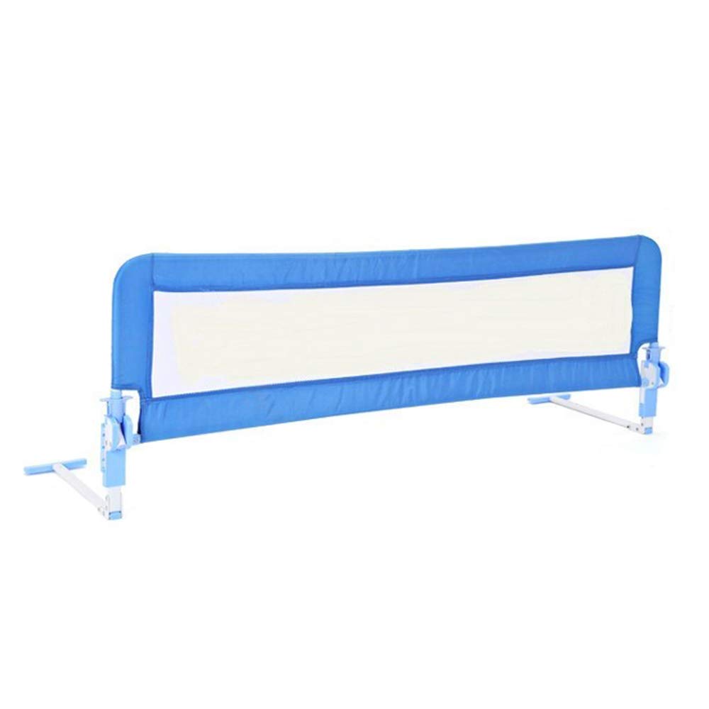 Barandilla de Cama con Parachoques, barandilla de Cama abatible 180 Grados, Safety 1St para Camas Individuales, Camas tamaño King, Camas tamaño Queen, 1 Paquete, Azul, 100 cm x 56 cm