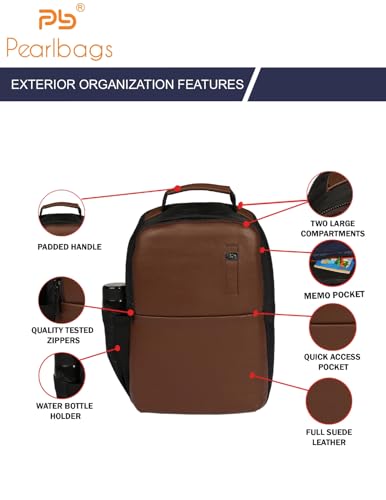 Image of Litmus Anti Theft Faux Leather Water Proof Laptop Backpack /Classic Backpack /School & College Backpacks