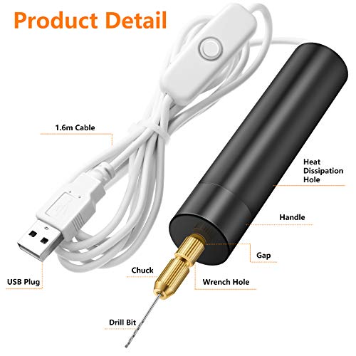 image for Honoson Electric Hand Drill Tools Set for Resin Casting Molds, Electri