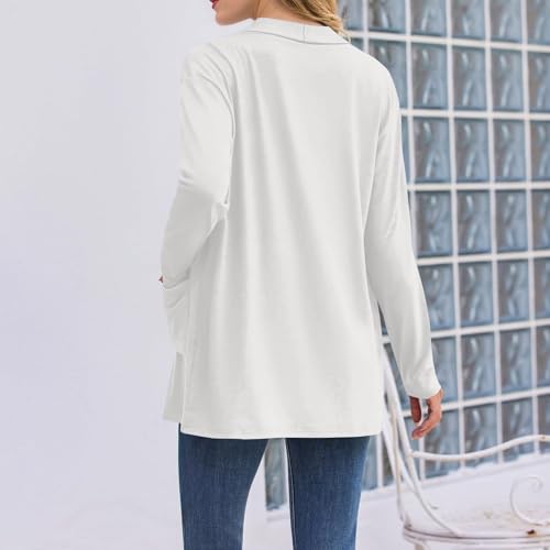2025 Women's Lightweight Cardigan Sweaters Open Front Long Sleeve Casual Loose Thin outfits with Pockets for Dress2