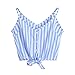 Produktbild ESAILQ Damen Blusen Chiffon Langarm Tunika mit Reißverschluss Vorne V-Ausschnitt Oberteile T-Shirt (S,Blau)