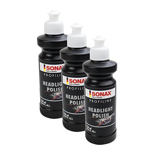 SONAX 3 x 02761410 Profiline HeadlightPolish Pasta abrillantadora para faros de 250 ml