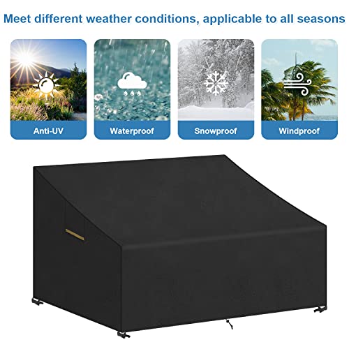 VANSHEIM Funda Sofa Palets Exterior Impermeable, Protectora Antipolvo, Anti UV, Polyester 130x95x80/40cm - imagen 7