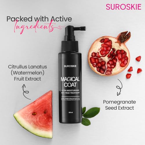Image of Suroskie Magical Coat 100Ml | India'S First Anti-Frizz Treatment | Waterproof Hair Styling | Dry, Frizzy & Glossy Hair | Heat Protection Spray | Hair Spray For Men & Women| All Hair Types