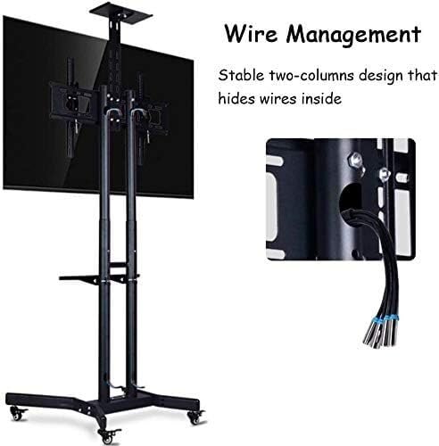 Soporte móvil universal para TV, carrito rodante miniatura 3