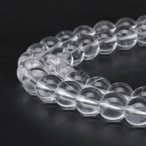 Image of 90pcs Adabele Lab Created Clear Crystal White Quartz Gemstone 8mm Round Beads