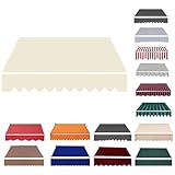 Ersatzstoff für Terrassen-Sonnenschutz, wasserabweisend, Polyester, für Gartenmarkt, 2 x 2,5 m, Beige