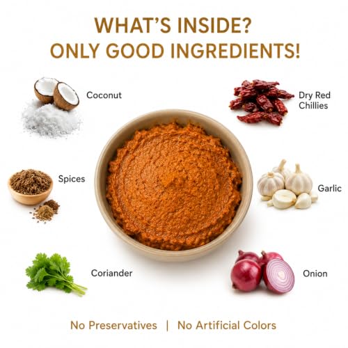 Image of Maskhari Chicken Curry Ready to Cook Curry Paste 150g Pack of 3 | Authentic Maharashtrian Coastal Curry | Made with Fresh Coconut & Premium Spices | No Artificial Colours or Preservatives | Ready in Minutes