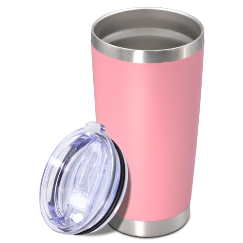 Image of 20oz Tumbler Insulated Tumblers Vacuum Coffee Mug with Lid Pink 1Pack