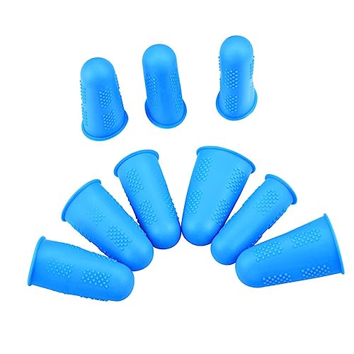 SOPOTUTU Fundas de Silicona para Dedos Resistentes al Calor Antideslizantes Protectores para Cocina y Trabajo con Protección contra Quemaduras