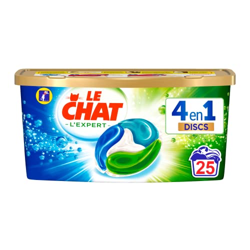 Le Chat Discs L'Expert – 75 Lavages (Lot de 3 x 25 doses)