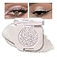 BelleVive Glitzerlidschatten, heller Lidschatten, gepresster Glitzerlidschatten, Glitzermatter gepresster Puder-Einzellidschatten, veganer Lidschatten, frei von Talk, Glitzer (12)