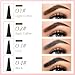 Microblading Eyebrow Pen, 2026 New Waterproof Eyebrow Pencil, Eye Brow Pen with 4 Tip, Premium Natural Magic Eyebrow Makeup Fine Stroke Contouring Pencil Long-Lasting Stay on All Day (Light Brown)
