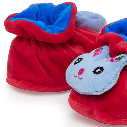 CHIU Super Soft Velvet Baby Booties with Attractive Smiling Rabbit Face 6 41vHIGhp42L