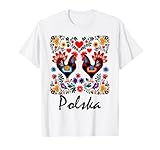 POLAND | Folk Art Flowers Polish WYCINANKI Polska Day Fest T-Shirt