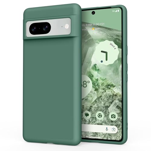 Silicone Case for Google Pixel 8 Case(2023), Ultra Thin Flexible Premium Rubber Full Body Protection Anti-Fingerprint Dust-Proof Shockproof Anti-Scratch Wireless Charging for Google Pixel 8 Cover