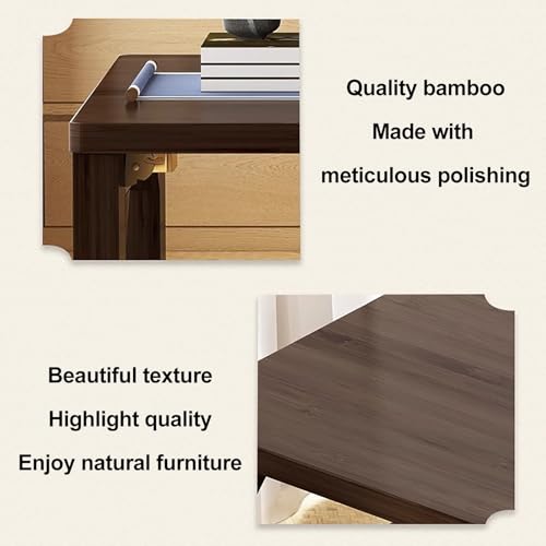 Table de chevet compacte pliable 60x40x28cm table de sol design japonais